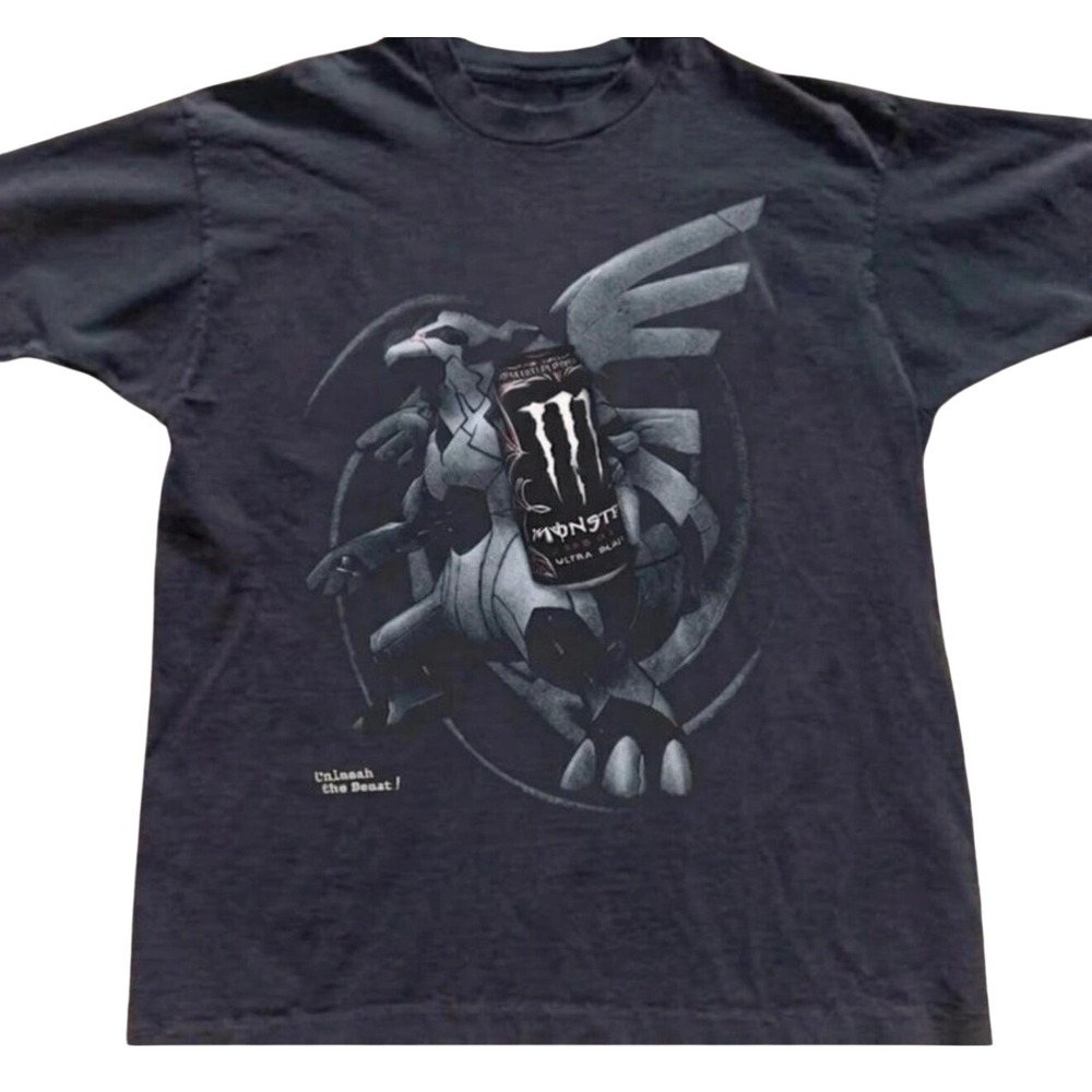Monster Energy Lugia Unleash the Beast Graphic T-Shirt Gildan Cotton Black